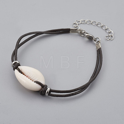 Cowhide Leather Cord Bracelets BJEW-JB04067-1