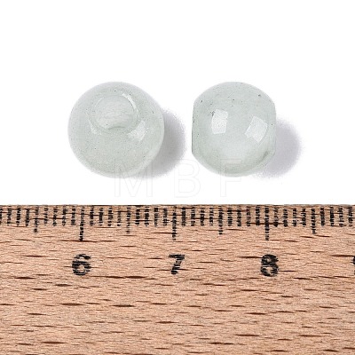 Natural White Jade European Beads G-Q607-01A-10-1