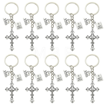 20Pcs Alloy Pendant Keychain KEYC-YW00254-1