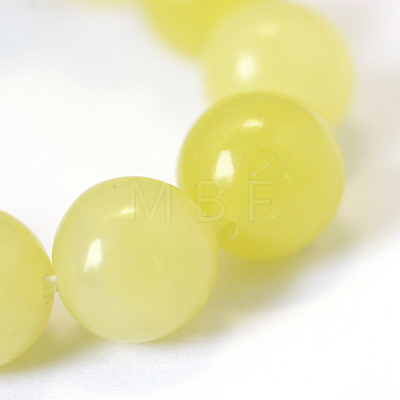 Natural Lemon Jade Round Bead Strands X-G-E334-10mm-07-1