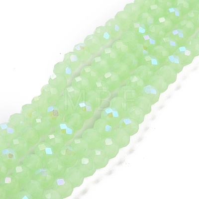 Electroplate Glass Beads Strands EGLA-A034-J1mm-L04-1