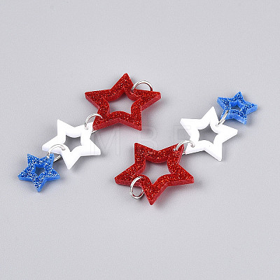 Acrylic Big Pendants OACR-N144-04-1