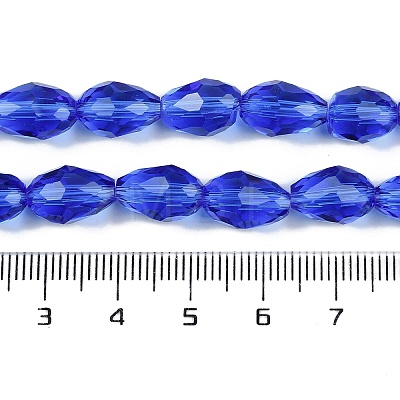 Transparent Glass Beads Strands X-EGLA-N013-T10mm-D11-1