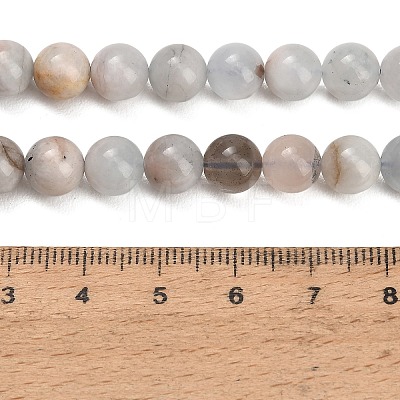 Natural Aquamarine Beads Strands GG-CBA1CAF-A02-8mm-1