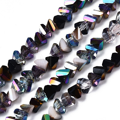 Electroplate Glass Beads Strands EGLA-N002-06E-1