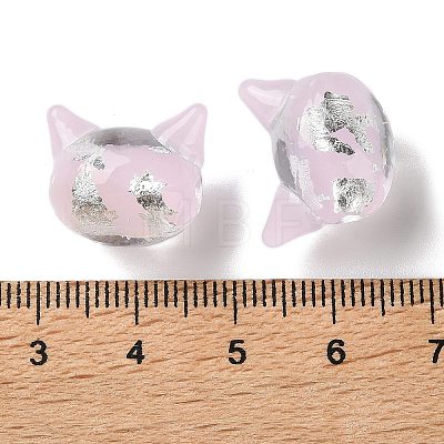 Handmade Foil Glass Beads LAMP-D005-01C-1