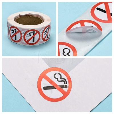 No Smoking Warning Labels Sticker DIY-G025-A01-1