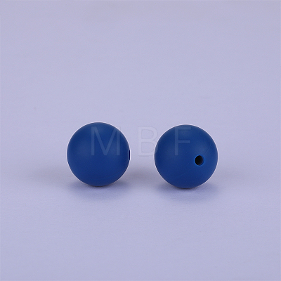 Round Silicone Focal Beads SI-JX0046A-95-1