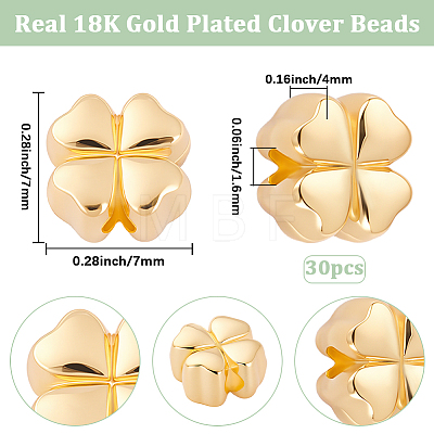 30Pcs Alloy Beads FIND-BBC0005-16B-G-1