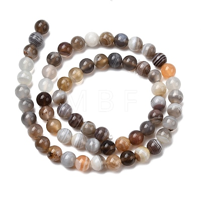 Natural Botswana Agate Beads Strands G-H334-A01-01-1
