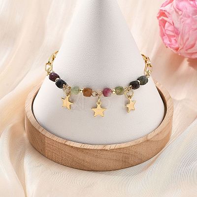 304 Stainless Steel Charm Bracelets BJEW-JB13801-1