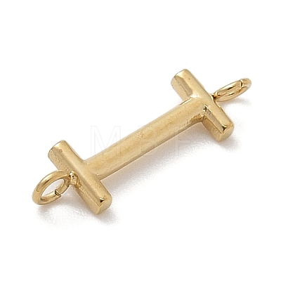 304 Stainless Steel Letter Connector Charms LS-STAS-M108-01G-09-1