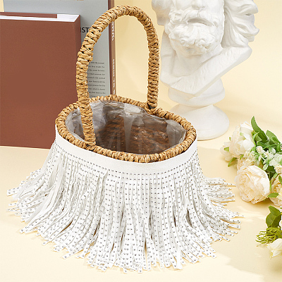 4.8Yards Velvet Tassel Fringe Trimming SRIB-GF0001-75B-1