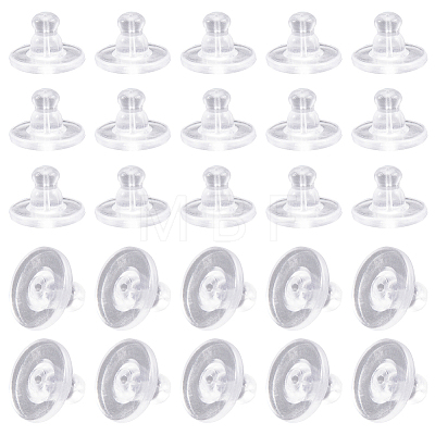 Clear Silicone Full-covered Ear Nuts FIND-SP0001-18C-1