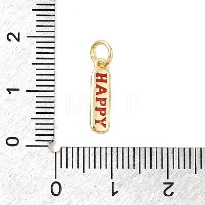 Brass Enamel Charms KK-P338-01G-G02-1