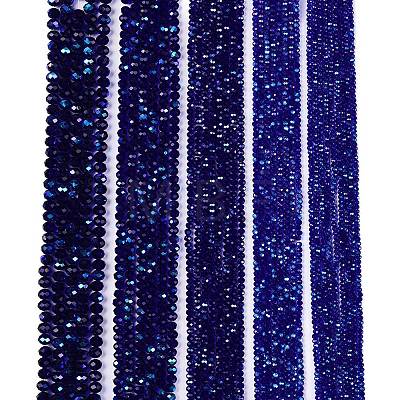 Electroplate Glass Beads Strands EGLA-A044-T4mm-L06-1