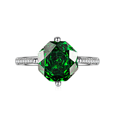 Adjustable Brass with Cubic Zirconia Cuff Rings FS-WGFA75B-08-1