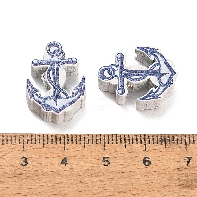Ocean Printed Wood Beads WOOD-D289-03A-1