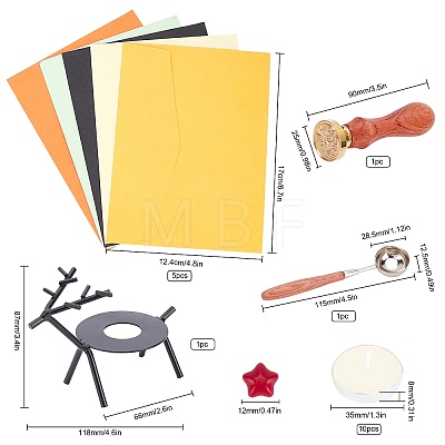 CRASPIRE DIY Wax Seal Stamp Kits DIY-CP0003-81-1