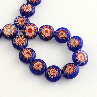 Handmade Millefiori Glass Bead Strands LK-R006-15A-1