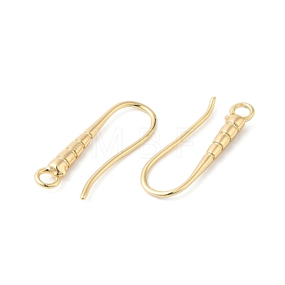 Brass Earring Hooks KK-P234-17G-1