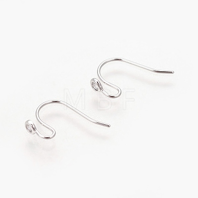 Brass Micro Pave Cubic Zirconia Earring Hooks KK-F784-21P-NF-1