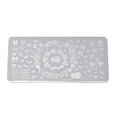Tarnish Resistant 410 Stainless Steel Nail Art Stamping Plates MRMJ-P020-02P-02-1