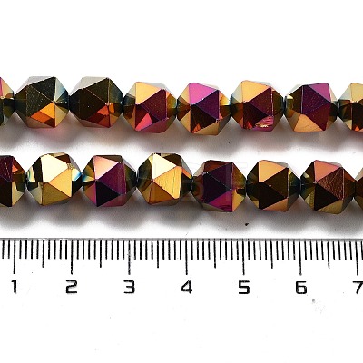 Electroplate Glass Beads Strands EGLA-P057-01A-FP01-1