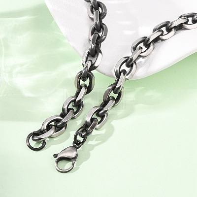 Unisex 304 Stainless Steel Necklaces NJEW-C115-04AS-1