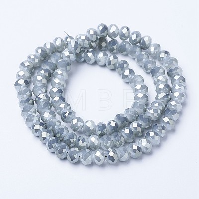 Electroplate Glass Beads Strands EGLA-A034-J4mm-Y02-1