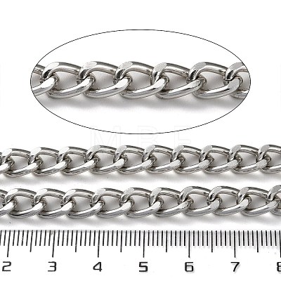 Oxidation Aluminum Diamond Cut Faceted Curb Chains CHA-H001-16P-1