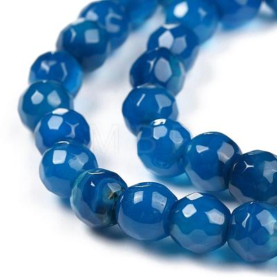 Natural Agate Beads Strands G-E054-6mm-14-1