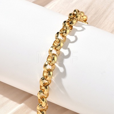 304 Stainless Steel Rolo Chain Bracelets for Women BJEW-A160-05G-1