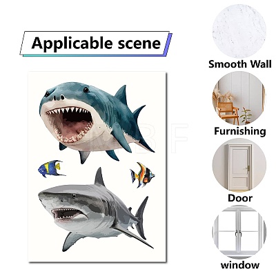 8 Sheets 8 Styles PVC Waterproof Wall Stickers DIY-WH0345-072-1