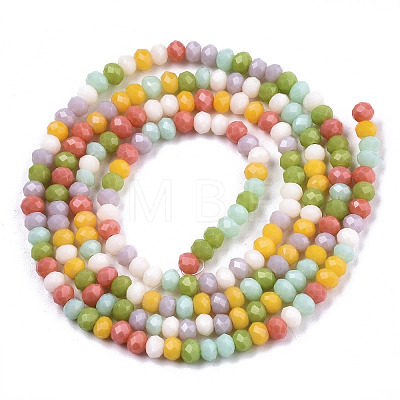 Opaque Glass Beads Strands GLAA-N041-005B-01-1
