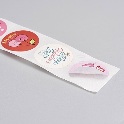 Self-Adhesive Kraft Paper Gift Tag Stickers X1-DIY-G013-A21-1