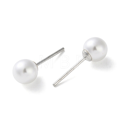 Imitation Pearl Stud Earrings EJEW-P296-21A-P-1