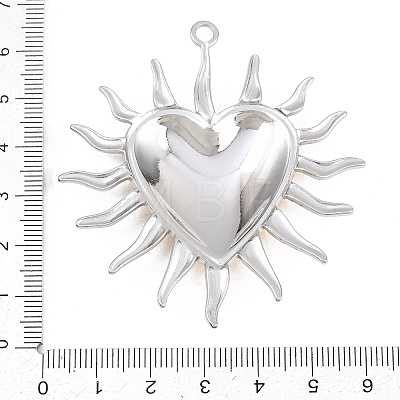 304 Stainless Steel Big Pendants STAS-G398-16GP-1