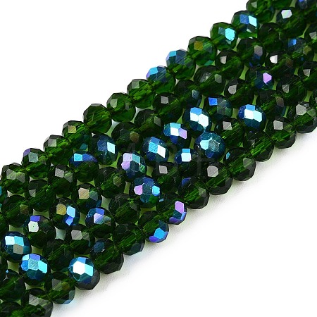 Electroplate Glass Beads Strands EGLA-A044-T4mm-L24-1