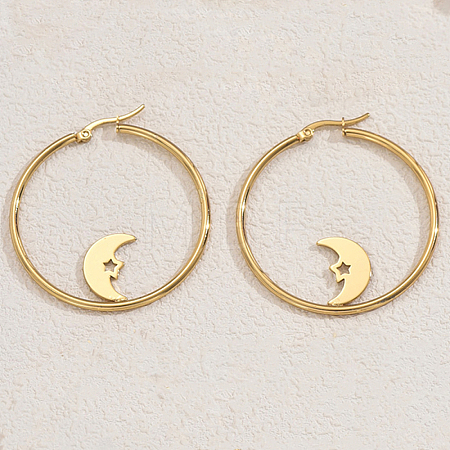 304 Stainless Steel Hoop Earrings MQ7025-2-1