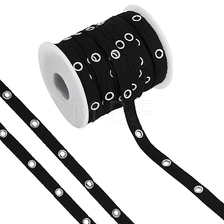 20 Yardcs Cotton Ribbon with Stainless Steel Eyelets OCOR-BC0009-65A-01-1