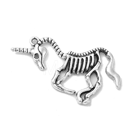 Tibetan Style Alloy Pendants for Halloween PALLOY-O002-10C-AS-1