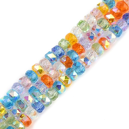 Electroplate Glass Beads Strands EGLA-B011-04A-03-1