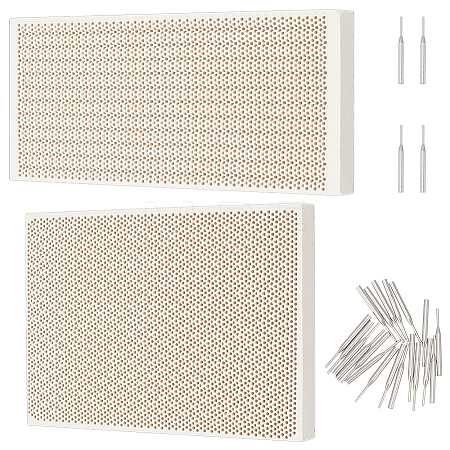 Quartz Honeycomb Ceramic Soldering Boards AJEW-OC0005-53C-1