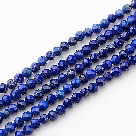 Natural Lapis Lazuli Beads Strands G-K127-03F-3mm-1