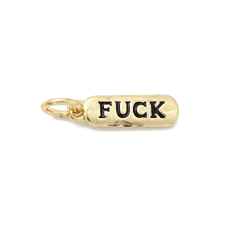 Brass Enamel Charms KK-P338-01G-F01-1