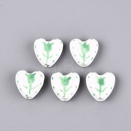 Handmade Porcelain Beads PORC-Q005-10B-1