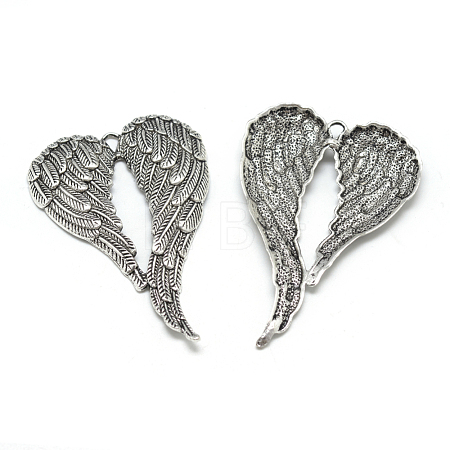Tibetan Style Alloy Big Pendants TIBEP-R346-47AS-RS-1