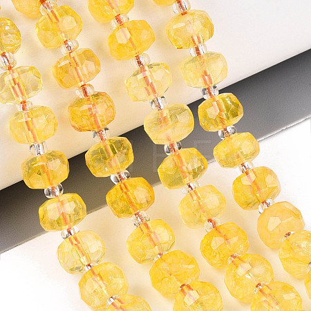 Heated Natural Citrine Beads Strands G-T144-A01-12-1