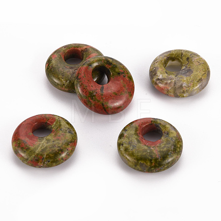 Natural Unakite Pendants G-T122-67D-1